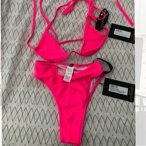 Pretty little thing- Hot pink string bikini